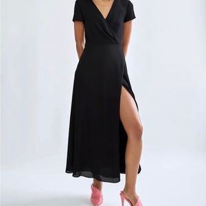 Aritzia Babaton Maxi Wrap Dress